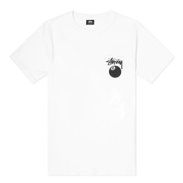 【Mサイズ】新品 stussy ステューシー 8ボール Tシャツ ホワイト