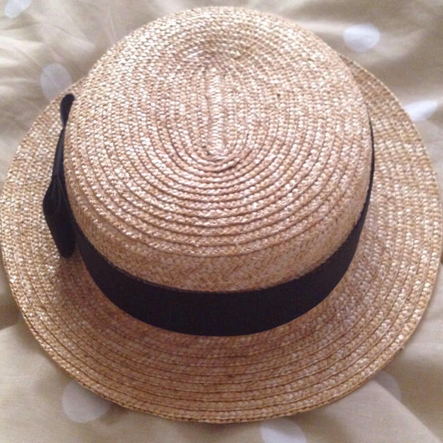 FELISSIMO(フェリシモ)のリボン麦わら帽子 レディースの帽子(ハット)の商品写真