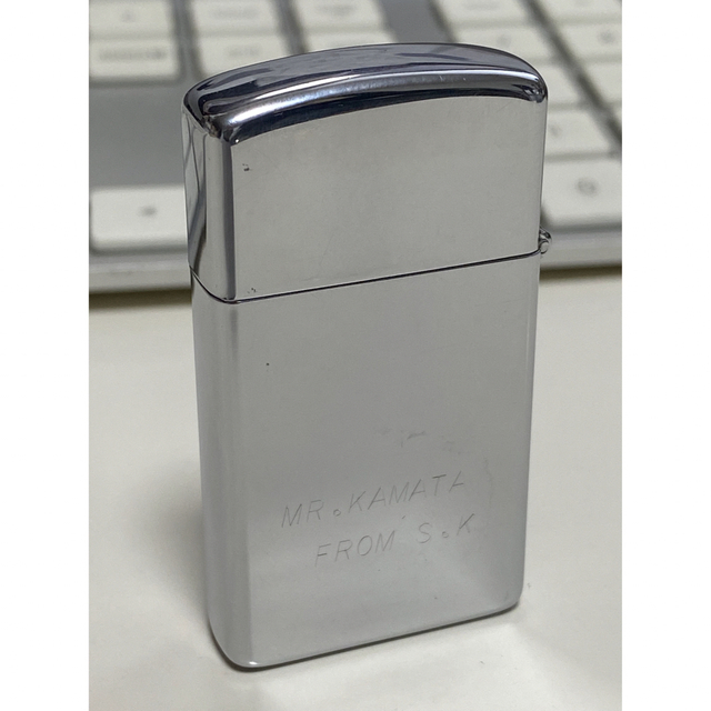 メンズハーレーダビッドソン/ビンテージ/Zippo/ライター/スリム/1981年/良品