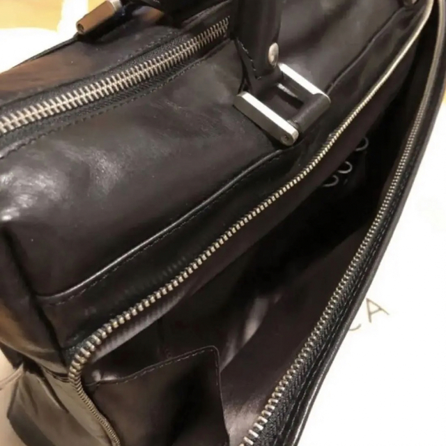 レッド系 KEYUCA ケユカ ビジネスバック 革 ブラック 黒 新品未使用品
