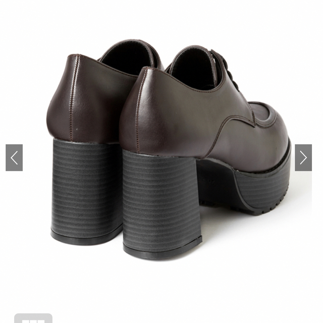 GRL(グレイル)のGRL チャンキーヒールレースアップシューズ [gd1125] ブラック 新品 レディースの靴/シューズ(ブーツ)の商品写真