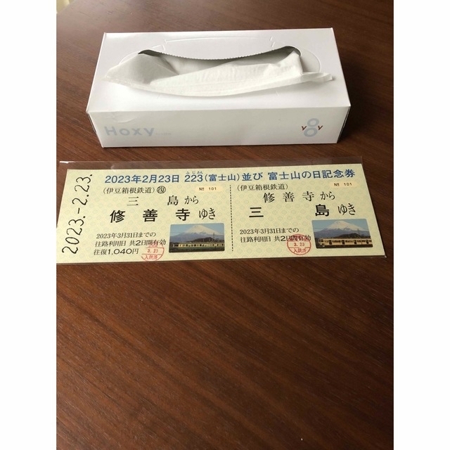富士山の日記念切符 チケットの乗車券/交通券(鉄道乗車券)の商品写真