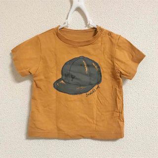 プティマイン(petit main)のキャップ柄Tシャツ(Tシャツ/カットソー)