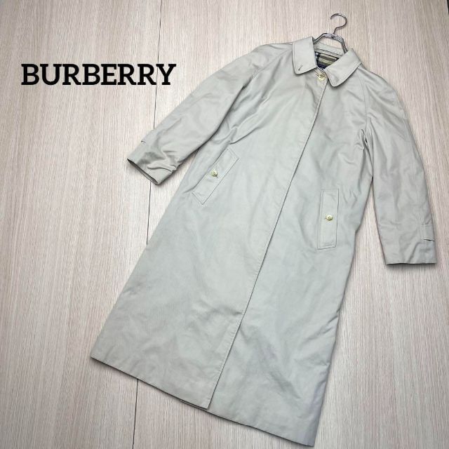 ○ BURBERRY バーバリー ステンカラーコート 難あり M-L 半額セール