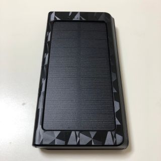 24000mAh モバイルバッテリー　ソーラー充電器　LEDライト付き(バッテリー/充電器)