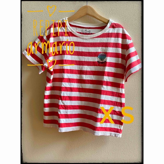 repipi armario(レピピアルマリオ)のrepipi armario レピピ アルマリオ xs USA cotton キッズ/ベビー/マタニティのキッズ服女の子用(90cm~)(Tシャツ/カットソー)の商品写真