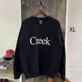 Creek クルーネック 黒 XL(スウェット)