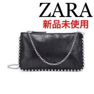 ❤️新品未使用品❤️ ZARA スタッズ付き チェーンバッグ クロスボディバッグ(ショルダーバッグ)