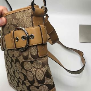 極美品✨COACH ショルダーバッグ アップルプリント チェーン シグネチャー