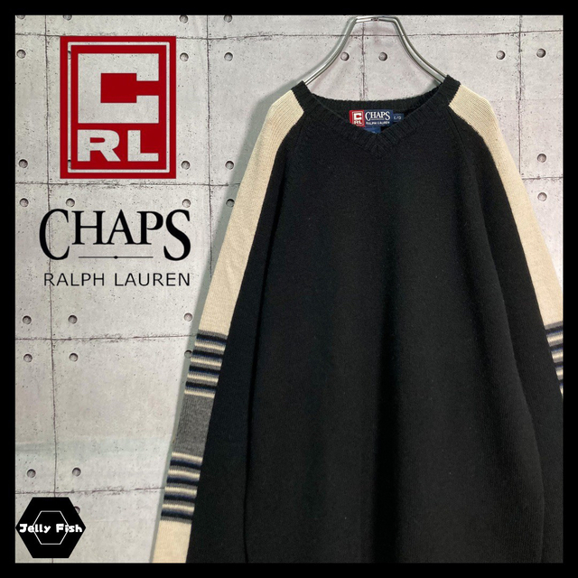 CHAPS - 【レアデザイン】90s CHAPS ラルフローレン デザインニット