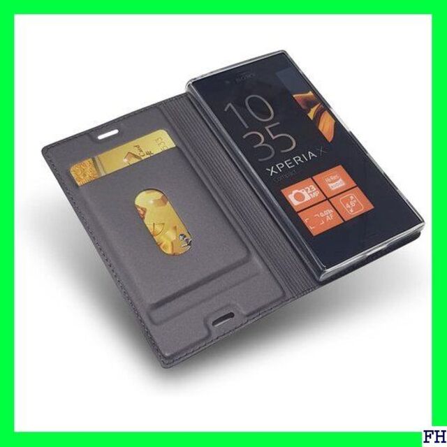 △ Sony Xperia X pact ケース 手帳型 ４色-グレー 408 スマホ/家電/カメラのスマホアクセサリー(モバイルケース/カバー)の商品写真
