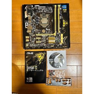 エイスース(ASUS)のASUS B85M-G CPUi7-4771付 DDR3-4GB×2枚、DDR3(PCパーツ)