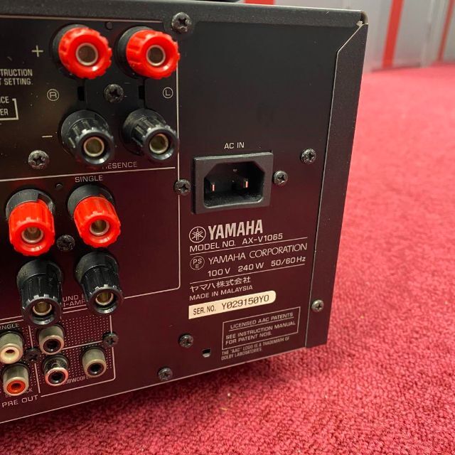 柔らかい 【美品】YAMAHA AVアンプ AX-V1065 希少 7.1ch 高音質