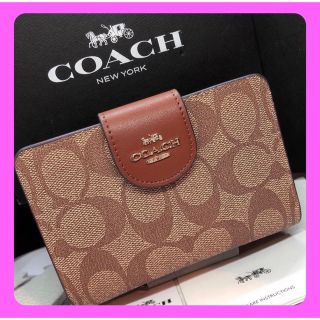 コーチ(COACH)の【新品未使用】COACH コーチ 2つ折り 財布(財布)