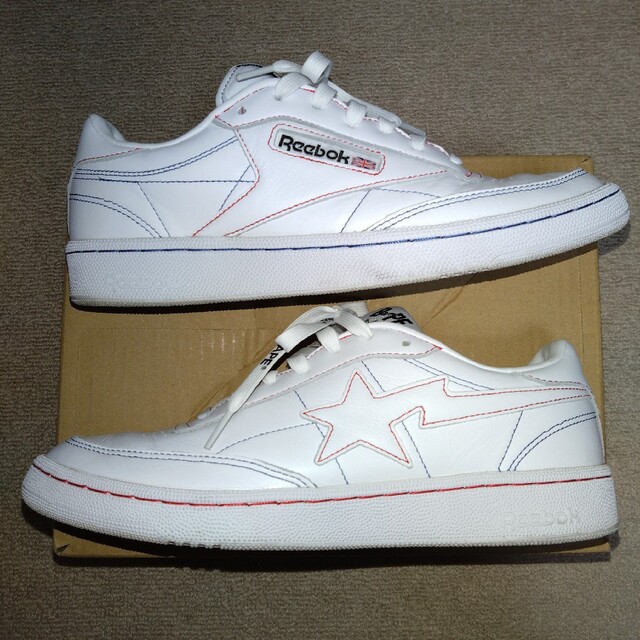 Reebok(リーボック)のA Bathing Ape × Reebok Club C 85 "White" メンズの靴/シューズ(スニーカー)の商品写真