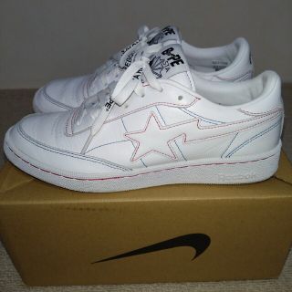 リーボック(Reebok)のA Bathing Ape × Reebok Club C 85 "White"(スニーカー)