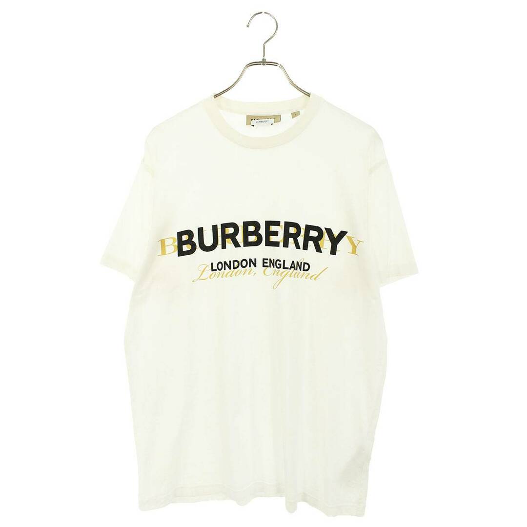 バーバリー 8010538 ダブルロゴプリントTシャツ メンズ S 低価格の