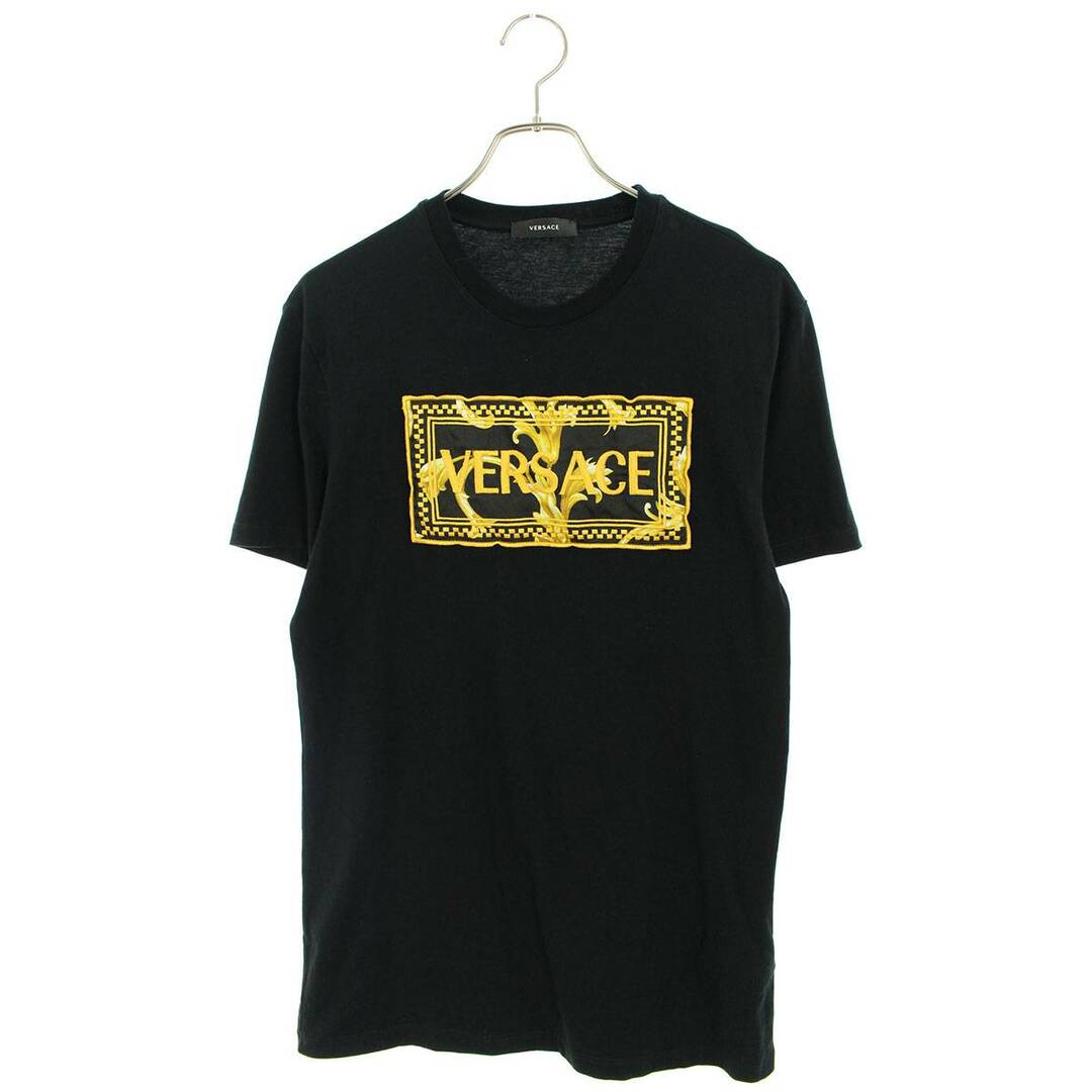 VERSACE(ヴェルサーチ)のヴェルサーチ  A89502S ロゴ刺繍Tシャツ メンズ S メンズのトップス(Tシャツ/カットソー(半袖/袖なし))の商品写真