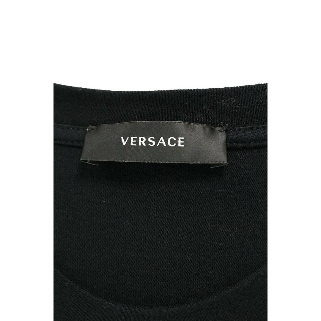 VERSACE(ヴェルサーチ)のヴェルサーチ  A89502S ロゴ刺繍Tシャツ メンズ S メンズのトップス(Tシャツ/カットソー(半袖/袖なし))の商品写真