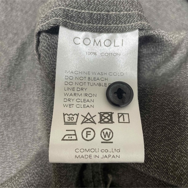 COMOLI(コモリ)の22SS COMOLI ヨリ杢プルオーバーシャツ サイズ3 メンズのトップス(シャツ)の商品写真