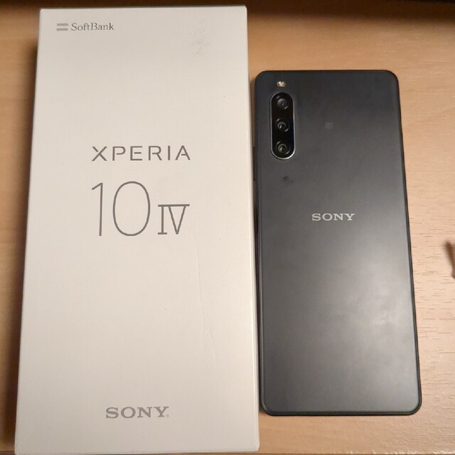 Xperia(エクスペリア)のXperia10 ⅳ ブラック スマホ/家電/カメラのスマートフォン/携帯電話(スマートフォン本体)の商品写真