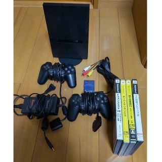 プレイステーション2(PlayStation2)のプレステ2　本体　付属品　ソフト(家庭用ゲーム機本体)