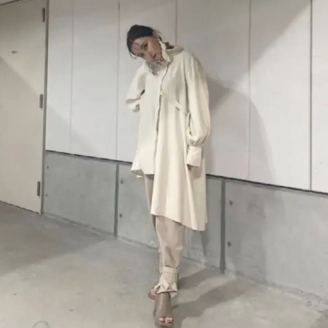 RS様専用☆ムーレーMOORERフード付きシングルトレンチコート 48