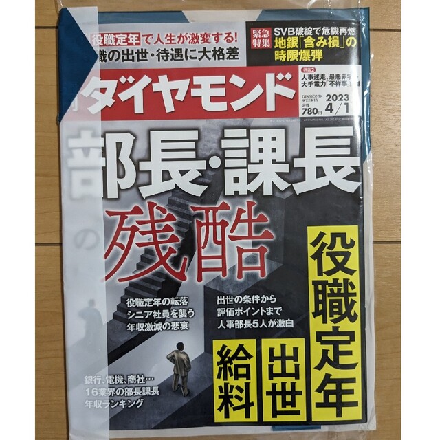 週刊 ダイヤモンド 2023年 4/1号 エンタメ/ホビーの本(ビジネス/経済)の商品写真