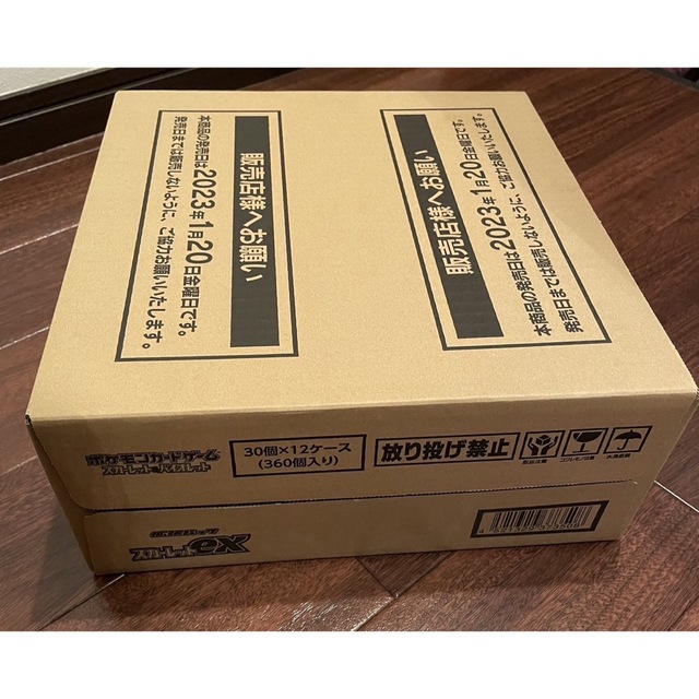 ポケモンカード　スカーレットex 1カートン日本語1BOXあたりパック数
