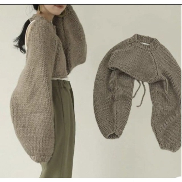 TODAYFUL(トゥデイフル)のLowgauge Sleeve Knitローゲージスリーブニット レディースのトップス(ニット/セーター)の商品写真