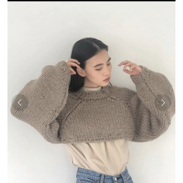 TODAYFUL(トゥデイフル)のLowgauge Sleeve Knitローゲージスリーブニット レディースのトップス(ニット/セーター)の商品写真