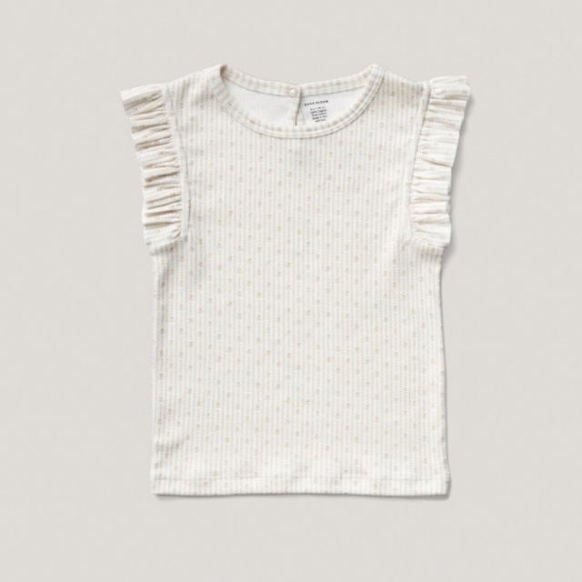 SOOR PLOOM Frill Tee Turip Print 4y