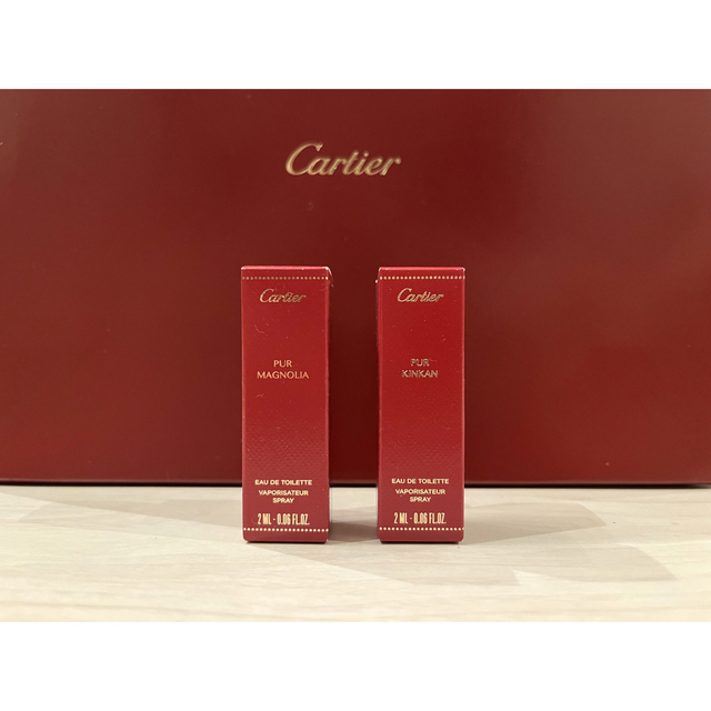 Cartier(カルティエ)の新品未開封 Cartier香水2種(マニョリア、キンカン)とショッパーのセット コスメ/美容の香水(香水(女性用))の商品写真