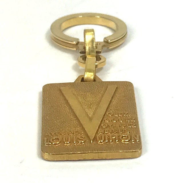 Louis Vuitton Malletier Depuis Key Charm - Gold Keychains