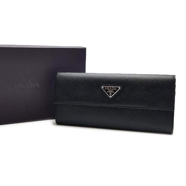 超美品 PRADA サフィアーノ 長財布