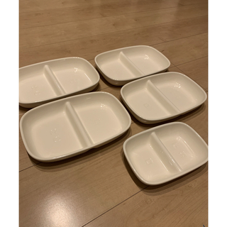ご家族で☺️プレート皿4枚＋ミニサイズ1枚　5枚セット(食器)