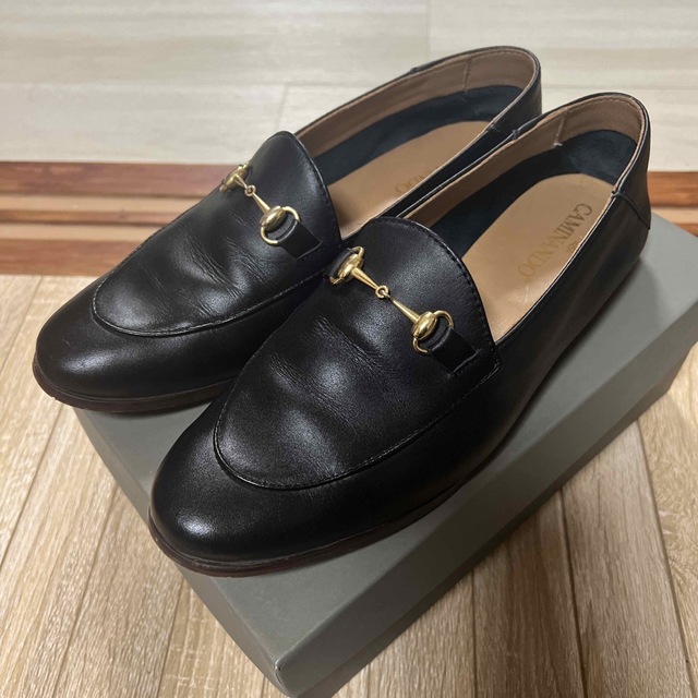 CAMINANDO(カミナンド)のcaminando  leather bit sli 革靴　ローファー　25.5 レディースの靴/シューズ(ローファー/革靴)の商品写真