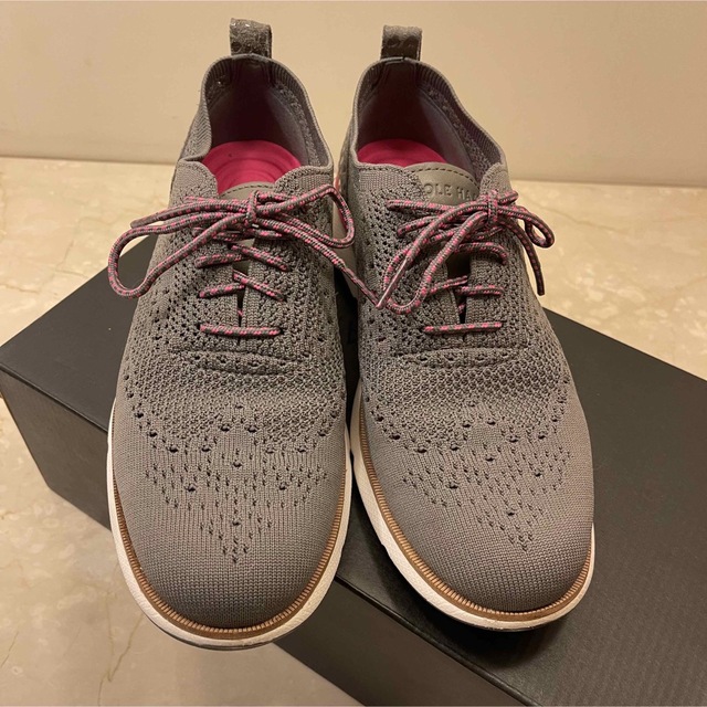 Cole Haan - コールハーン スニーカー 限定品 レザー グレー ピンク