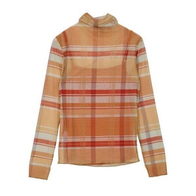 Ameri VINTAGE - AMERI SHEER CHECK HIGH NECK CUT TOP 正規品の通販