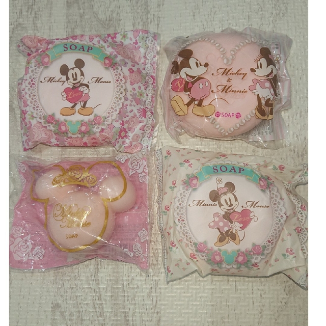 Disney(ディズニー)のミッキー石鹸 4個セット エンタメ/ホビーのおもちゃ/ぬいぐるみ(キャラクターグッズ)の商品写真