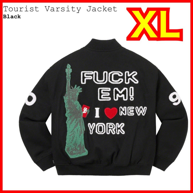 Supreme Tourist Varsity Jacket "Black"