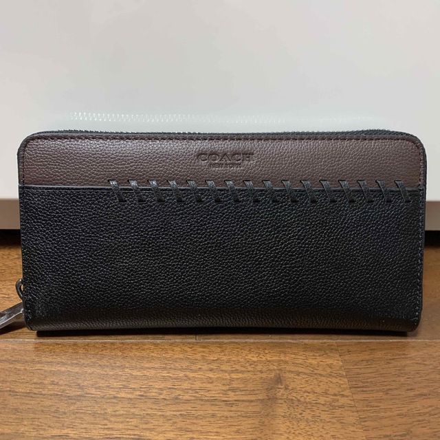 COACH(コーチ)の付属品なし　21369  コーチ　長財布　ブラック×ブラウン メンズのファッション小物(長財布)の商品写真