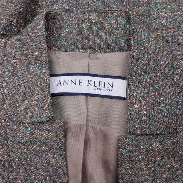 ANNE KLEIN(アンクライン)のアンクライン シルク混 ネップ入 1B テーラードジャケット ブレザー 7 レディースのジャケット/アウター(テーラードジャケット)の商品写真