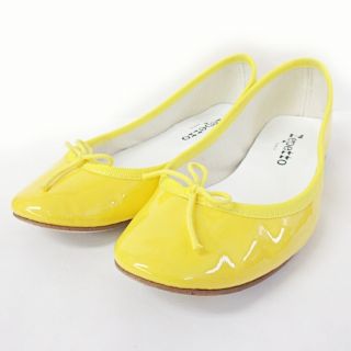 レペット(repetto)のレペット バレエ シューズ ぺたんこ フラット エナメル パテント リボン 36(バレエシューズ)