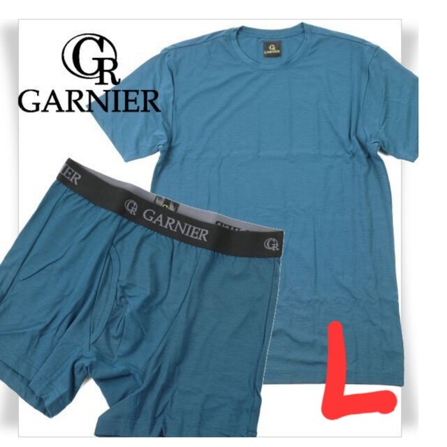 GARNIER(ガルニエ)の定価6930円‼️GARNIER アンダーウェア Tシャツ&パンツ上下セット メンズのアンダーウェア(ボクサーパンツ)の商品写真