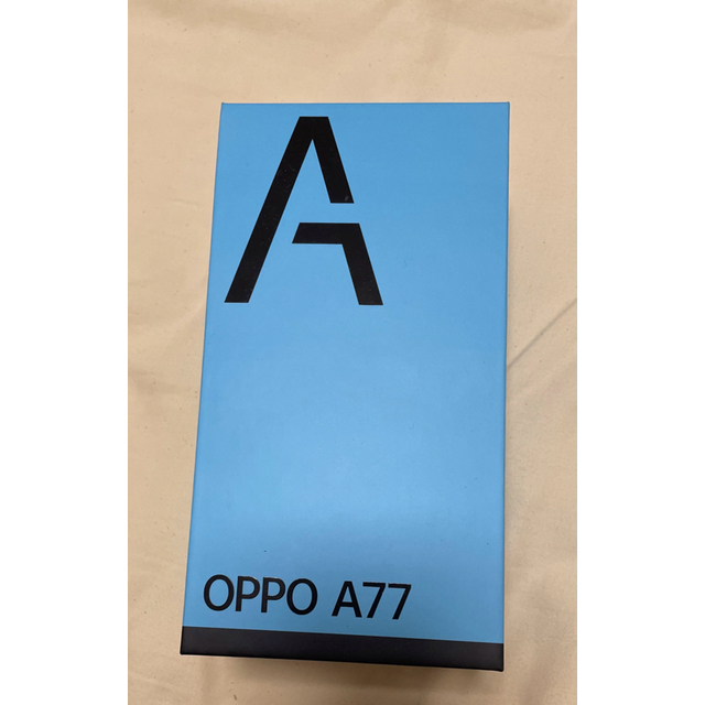 値下げ★★【ほぼ新品】OPPO A77 ブルー●SIMフリー●箱付き★★