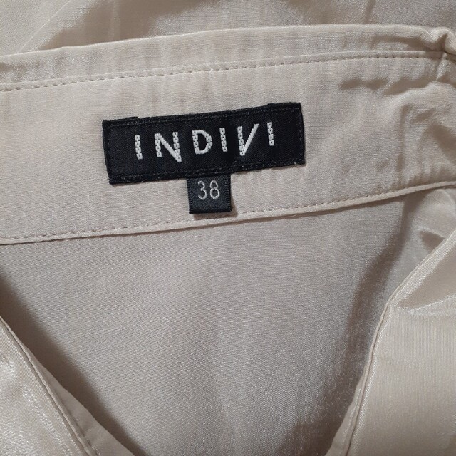 INDIVI(インディヴィ)のINDIVI インディヴィ ロング目丈 シャツ・ブラウス チュニック ワンピース レディースのトップス(シャツ/ブラウス(長袖/七分))の商品写真