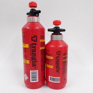 【未使用】[2本セット] トランギア フューエルボトル 0.5L/0.3L レッド TR-506005/TR-506003 trangia アウトドア キャンプ(ストーブ/コンロ)