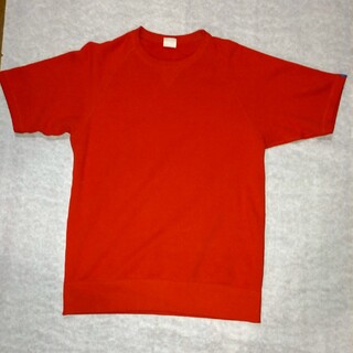 ループウィラー(LOOPWHEELER)のループウィラー  スウェット Tshirt  レッド(Tシャツ/カットソー(半袖/袖なし))