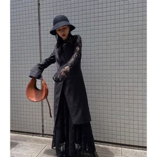 アメリヴィンテージ(Ameri VINTAGE)のAmeriVINTAGE UND SUIT DOCKING LACE DRESS(ロングドレス)